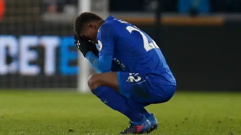 Demarai Gray, durante el partido contra el Swansea Demarai Gray, durante el partido contra el Swansea
