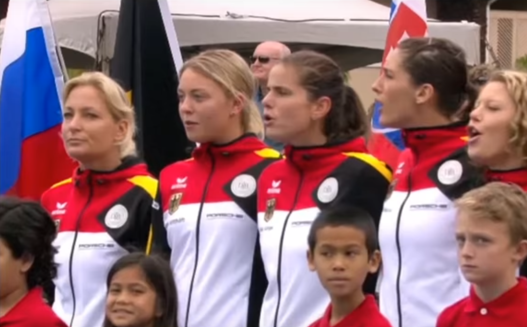 Estados Unidos pone el himno nazi a Alemania en la Copa Federación Estados Unidos pone el himno nazi a Alemania en la Copa Federación