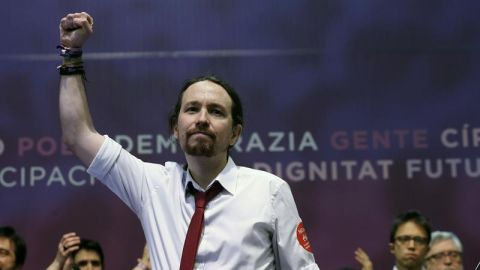 El l&iacute;der de Podemos, Pablo Iglesias.