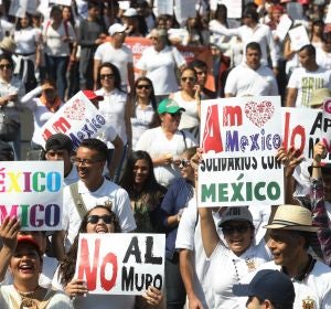 Manifestación en México contra Trump Manifestación en México contra Trump