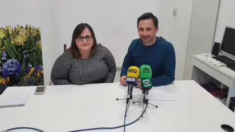 Ana Puertas y el edil de Ilicitanos por Elche Fernando Durá Ilicitanos por Elche