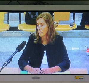 Ana Mato durante su declaración Ana Mato durante su declaración