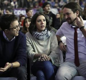 Iñigo Errejón, Irene Montero y Pablo Iglesias Iñigo Errejón, Irene Montero y Pablo Iglesias