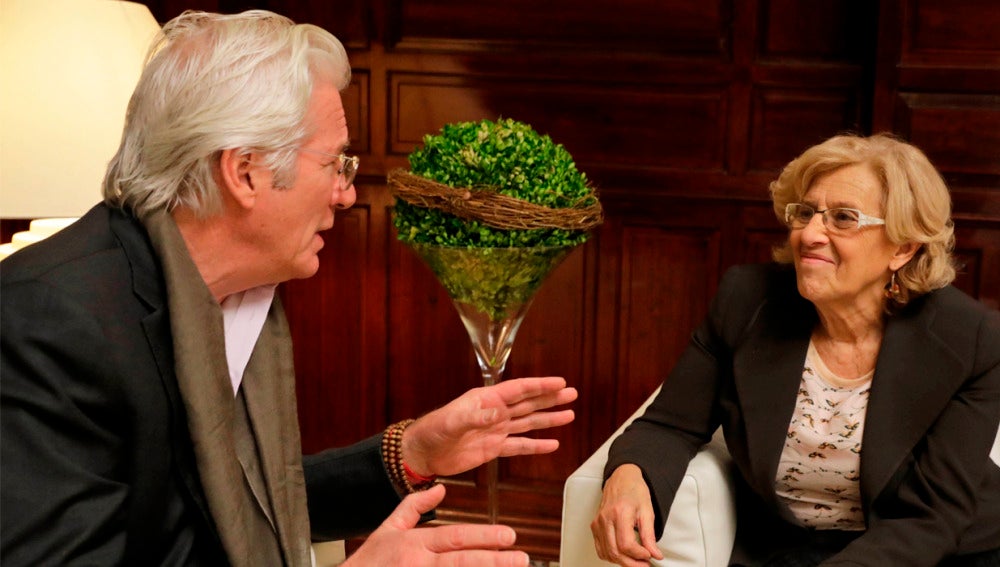Richard Gere se reúne con Manuela Carmena