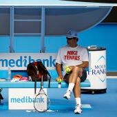 Toni Nadal, junto a Rafa Nadal