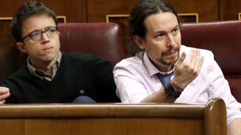 Pablo Iglesias en la sesi&oacute;n de control al Congreso