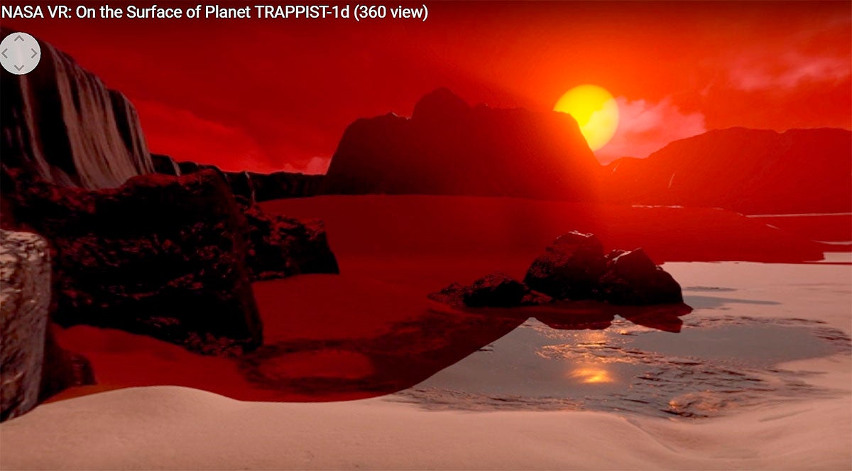 Así es uno de los siete exoplanetas descubiertos por la NASA. Descúbrelo en un vídeo en 360 grados Así es uno de los siete exoplanetas descubiertos por la NASA. Descúbrelo en un vídeo en 360 grados