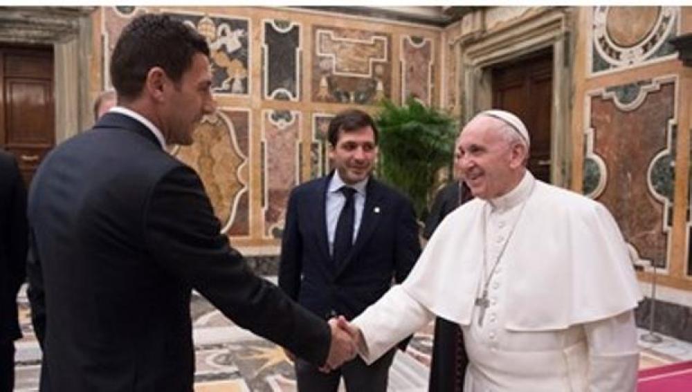 El Villarreal es recibido por el Papa