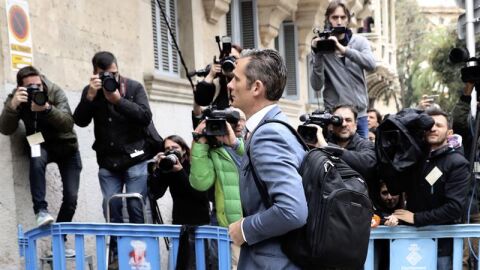 I&ntilde;aki Urdangarin a su llegada a la Audiencia de Palma