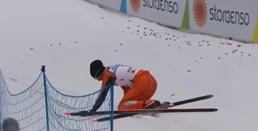 Adrián Solano, "el peor esquiador de la historia" que nunca había tocado la nieve. Adrián Solano, "el peor esquiador de la historia" que nunca había tocado la nieve.