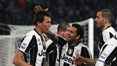 La Juventus celebra un gol