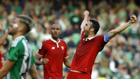 El capitán del Sevilla, Vicente Iborra. El capitán del Sevilla, Vicente Iborra.