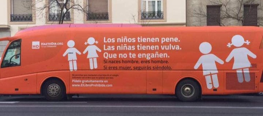 Autobús transfóbico de 'Hazte Oír' Autobús transfóbico de 'Hazte Oír'