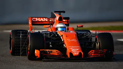 El nuevo McLaren de Alonso rueda en Montmeló El nuevo McLaren de Alonso rueda en Montmeló