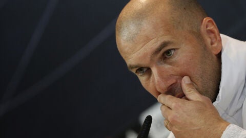 Zinedine Zidane, en rueda de prensa