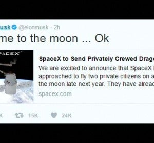 Frame 2.098961 de: SpaceX anuncia que hará el primer viaje espacial con dos turistas a finales de 2018 Frame 2.098961 de: SpaceX anuncia que hará el primer viaje espacial con dos turistas a finales de 2018