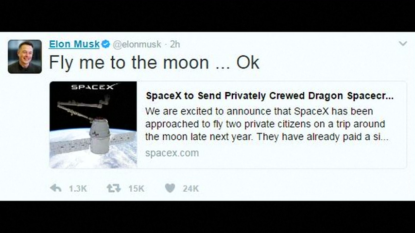 SpaceX anuncia que hará el primer viaje espacial con dos turistas a finales de 2018 SpaceX anuncia que hará el primer viaje espacial con dos turistas a finales de 2018