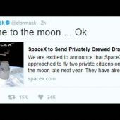 Frame 2.098961 de: SpaceX anuncia que hará el primer viaje espacial con dos turistas a finales de 2018