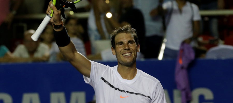 Rafa Nadal celebra su victoria Rafa Nadal celebra su victoria