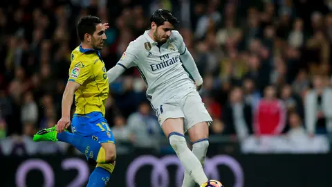 Morata dispara a puerta en el duelo ante Las Palmas Morata dispara a puerta en el duelo ante Las Palmas