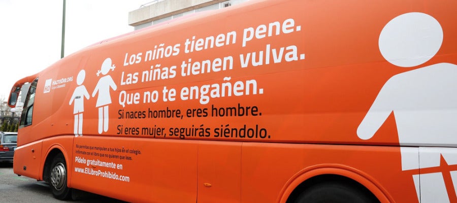 Autobús transfóbico de Hazte Oír Autobús transfóbico de Hazte Oír
