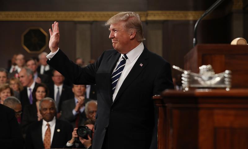 Las diez frases clave del primer discurso de Donald Trump en el Congreso de EEUU Las diez frases clave del primer discurso de Donald Trump en el Congreso de EEUU