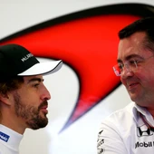 Fernando Alonso y Eric Boullier Fernando Alonso y Eric Boullier