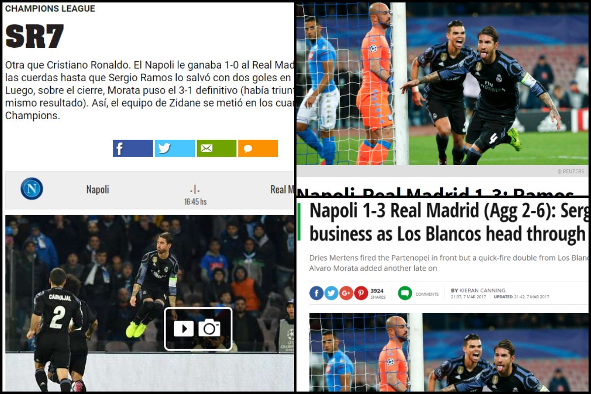 La prensa mundial se rinde a Sergio Ramos: "Despertó el señor Champions" La prensa mundial se rinde a Sergio Ramos: "Despertó el señor Champions"