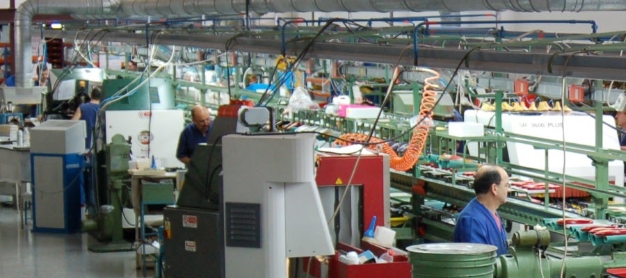 Fábrica de calzado. Fábrica de calzado.