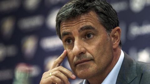 M&iacute;chel, en su presentaci&oacute;n con el M&aacute;laga.