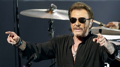 El legendario cantante Johnny Hallyday