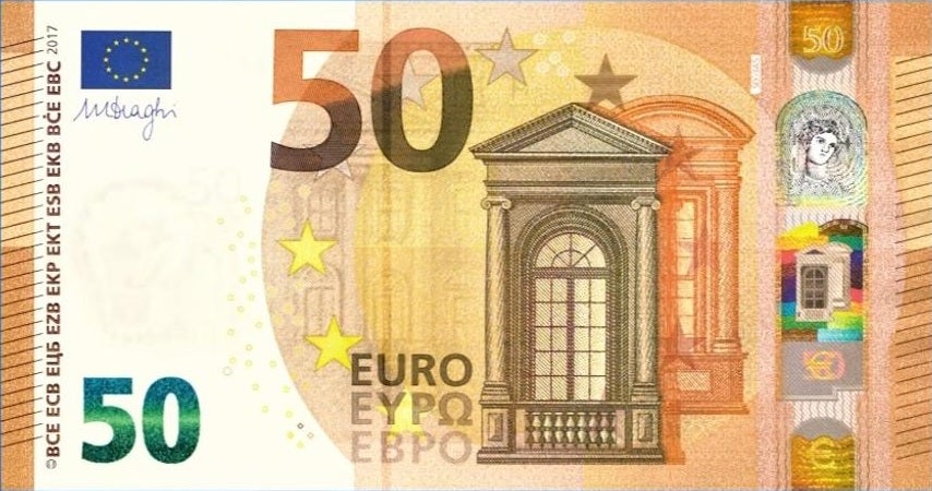 Así es el nuevo billete de 50 euros que entrará en circulación en abril Así es el nuevo billete de 50 euros que entrará en circulación en abril