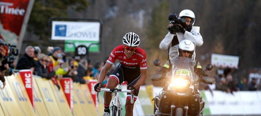 Alberto Contador, durante la París-Niza Alberto Contador, durante la París-Niza