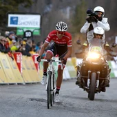Alberto Contador, durante la París-Niza Alberto Contador, durante la París-Niza