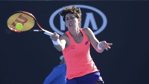 Carla Su&aacute;rez, durante un partido