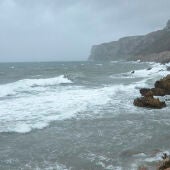 magen del temporal marítimo en la localidad alicantina de Denia