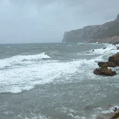 magen del temporal marítimo en la localidad alicantina de Denia magen del temporal marítimo en la localidad alicantina de Denia
