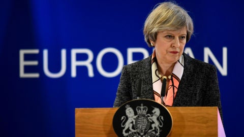 Theresa May, primera ministra brit&aacute;nica