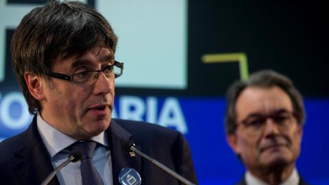 Carles Puigdemont y Artur Mas