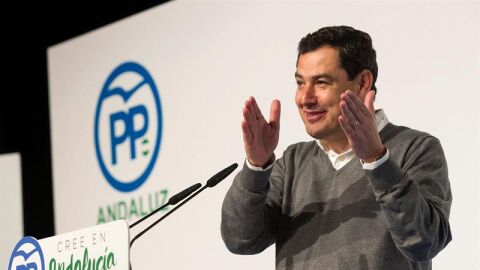 El l&iacute;der del PP andaluz, Juanma Moreno
