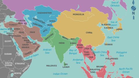 Mapa de Asia