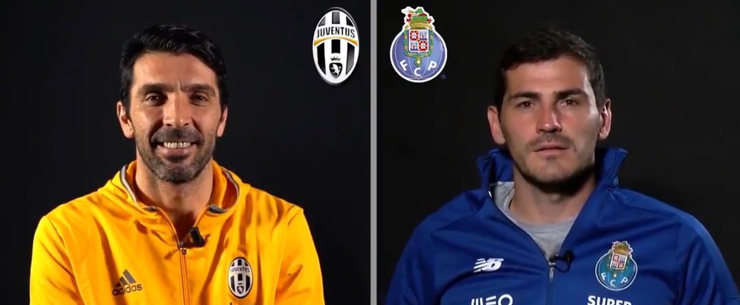 Buffon y Casillas, cara a cara en un divertido test Buffon y Casillas, cara a cara en un divertido test