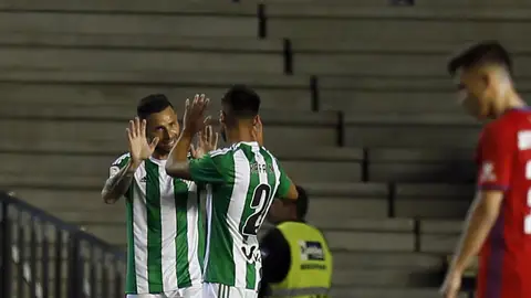Rubén Castro celebra el 2-0 ante Osasuna Rubén Castro celebra el 2-0 ante Osasuna