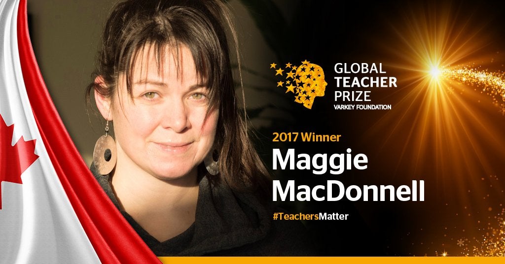Una canadiense gana el premio a mejor profesora del mundo superando al español David Calle Una canadiense gana el premio a mejor profesora del mundo superando al español David Calle