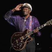Chuck Berry durante su actuación en 'Les Legendes Du Rock and Roll' (2008)