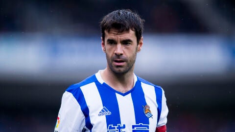 Xabi Prieto, durante un partido con la Real Sociedad