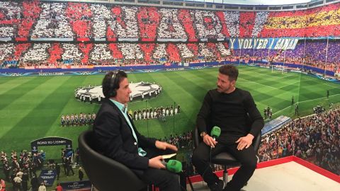 De la Morena con Simeone