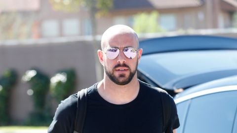 Pepe Reina, a su llegada a Las Rozas