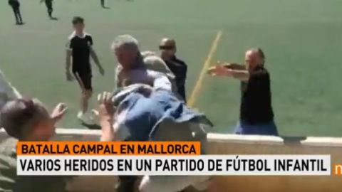 Pelea entre padres en un partido de infantiles en Mallorca