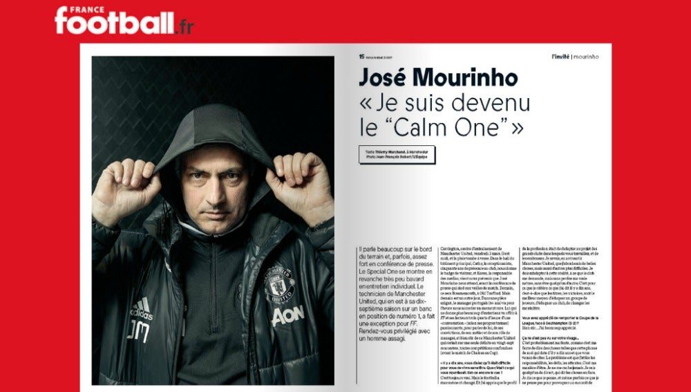 La portada de 'France Football', con Mourinho de protagonista
